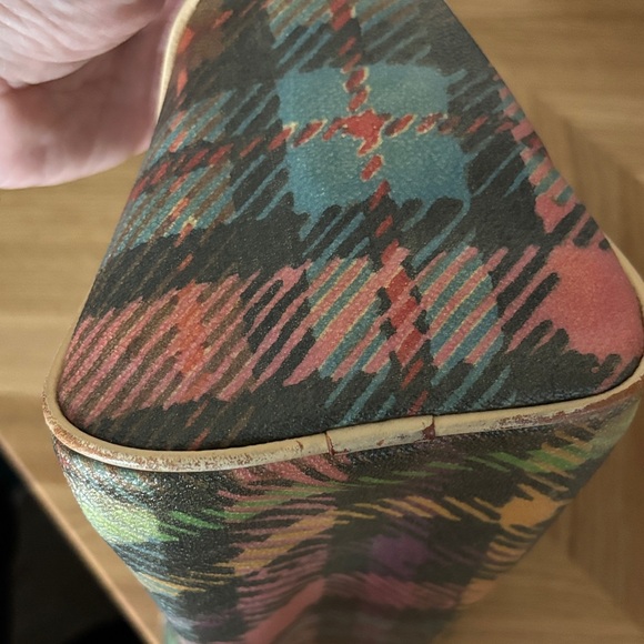 Y2K Dooney & Bourke Plaid Shoulder Bag - Picture 4 of 14